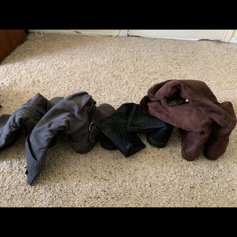 Lot of wide leg boots